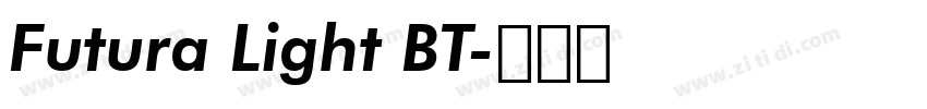 Futura Light BT字体转换